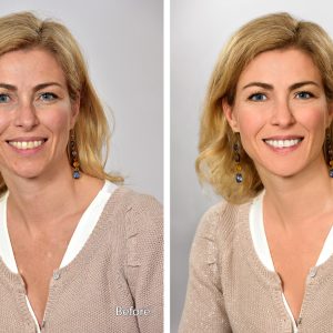 Do corporate business headshot retouch